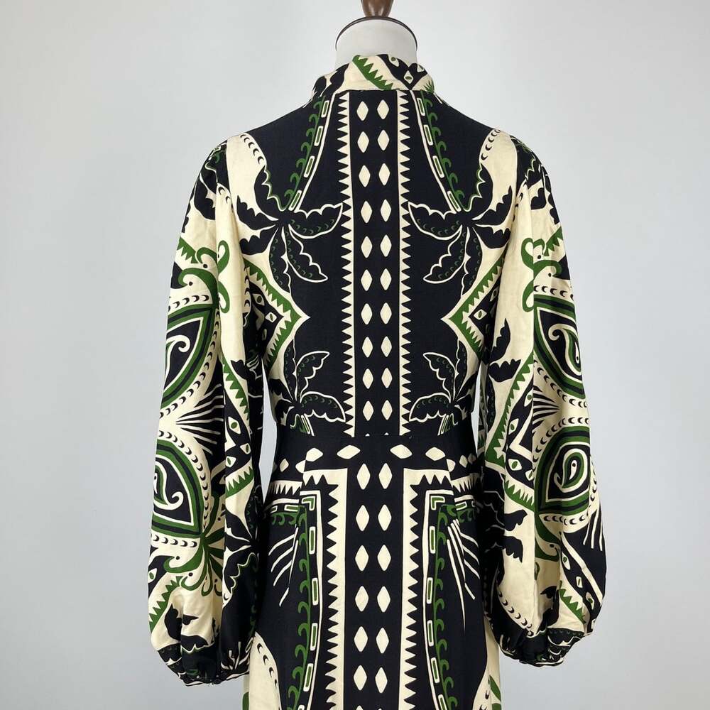 NWOT Farm Rio Mystic Scarf Floral Long Sleeve V Neck Maxi Dress Size XS - Picture 7 of 13